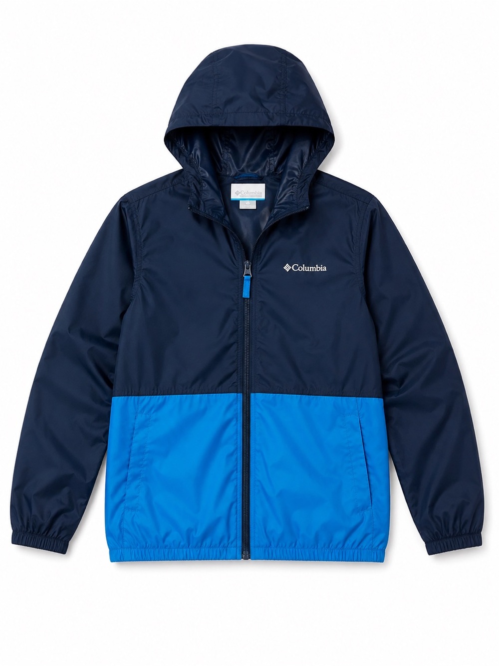 Columbia Kids Two-Tone Navy and Bright Blue Hooded Jacket